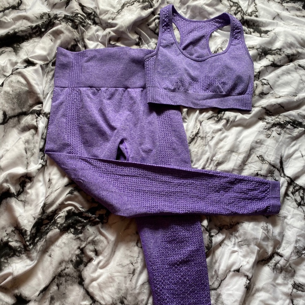 Purple Seamless Gym Set